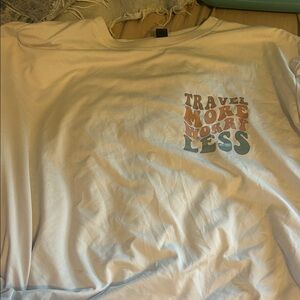 SHEIN White Graphic Tee - Travel More Worry Less